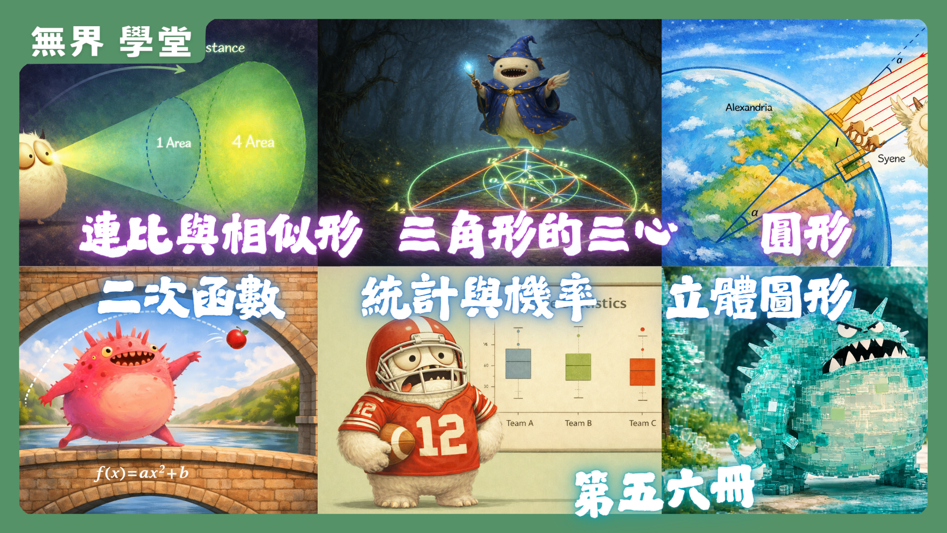 國中數學【核心觀念升級課】第五六冊封面